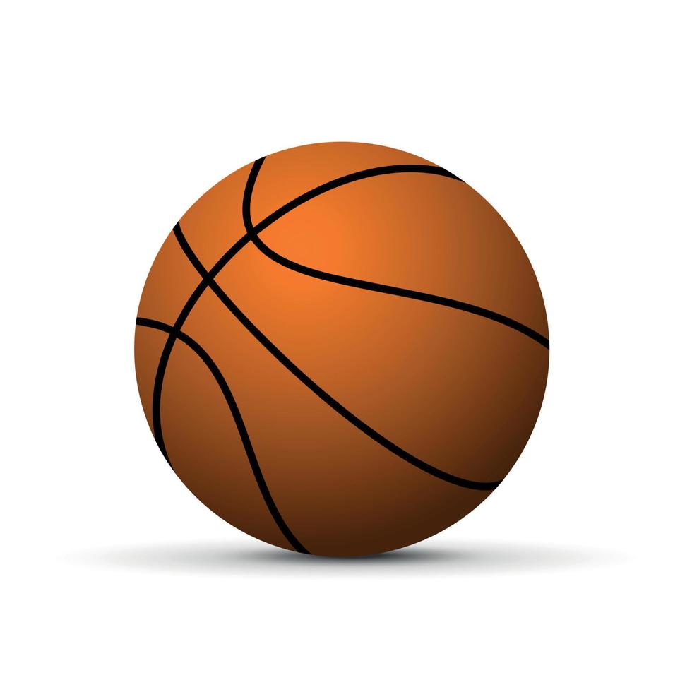 realistisk basketboll boll . vektor illustration
