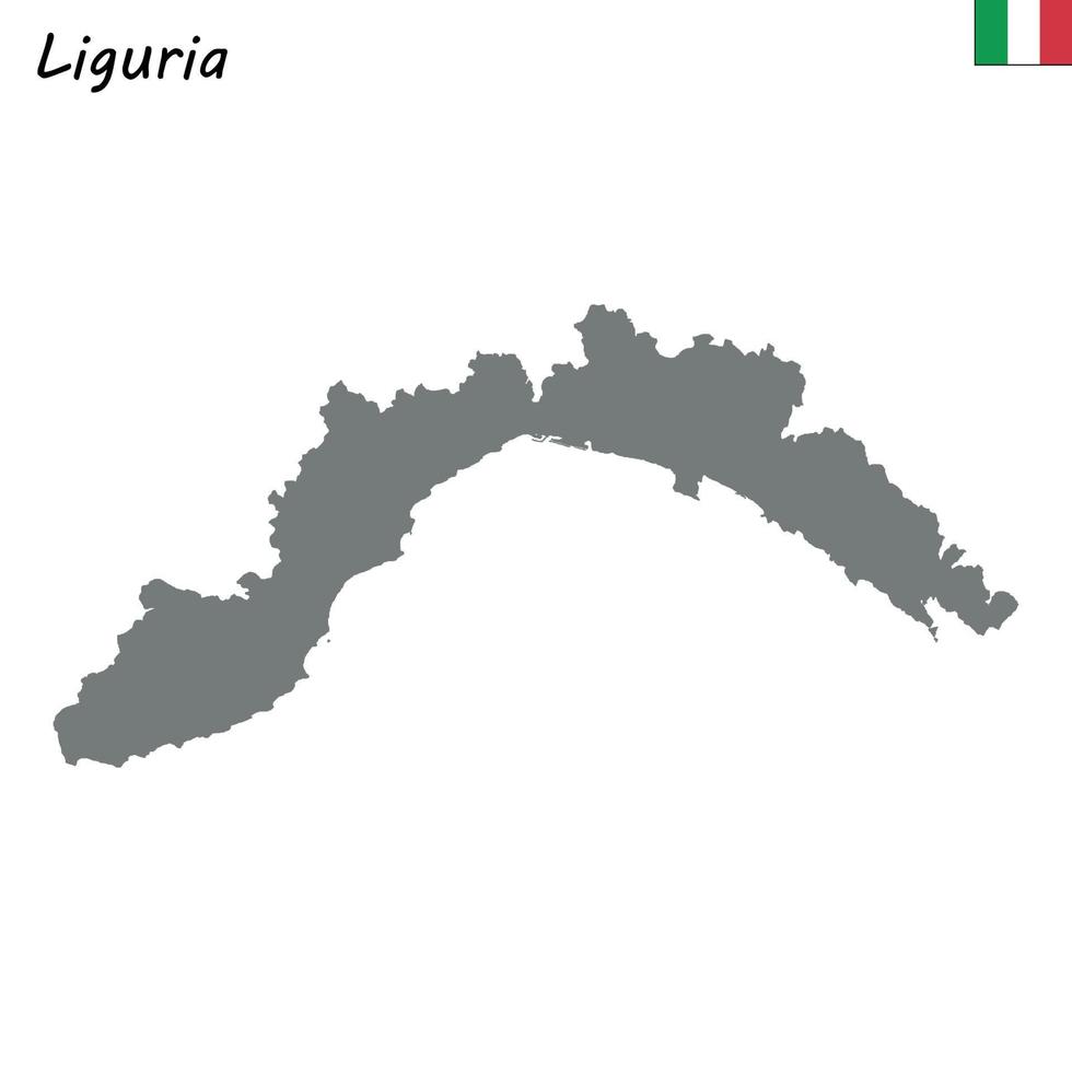 Karta av område av Italien vektor