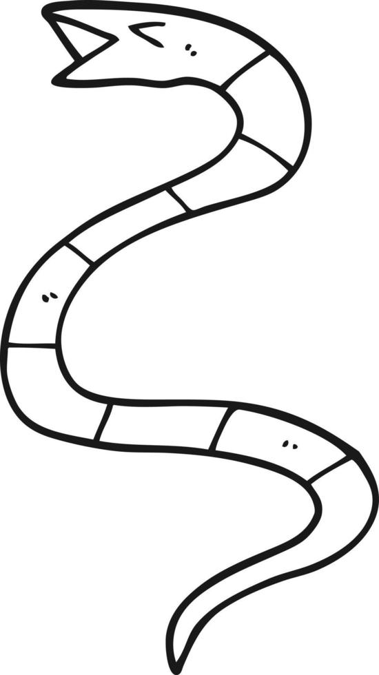 väsande tecknad serie orm vektor