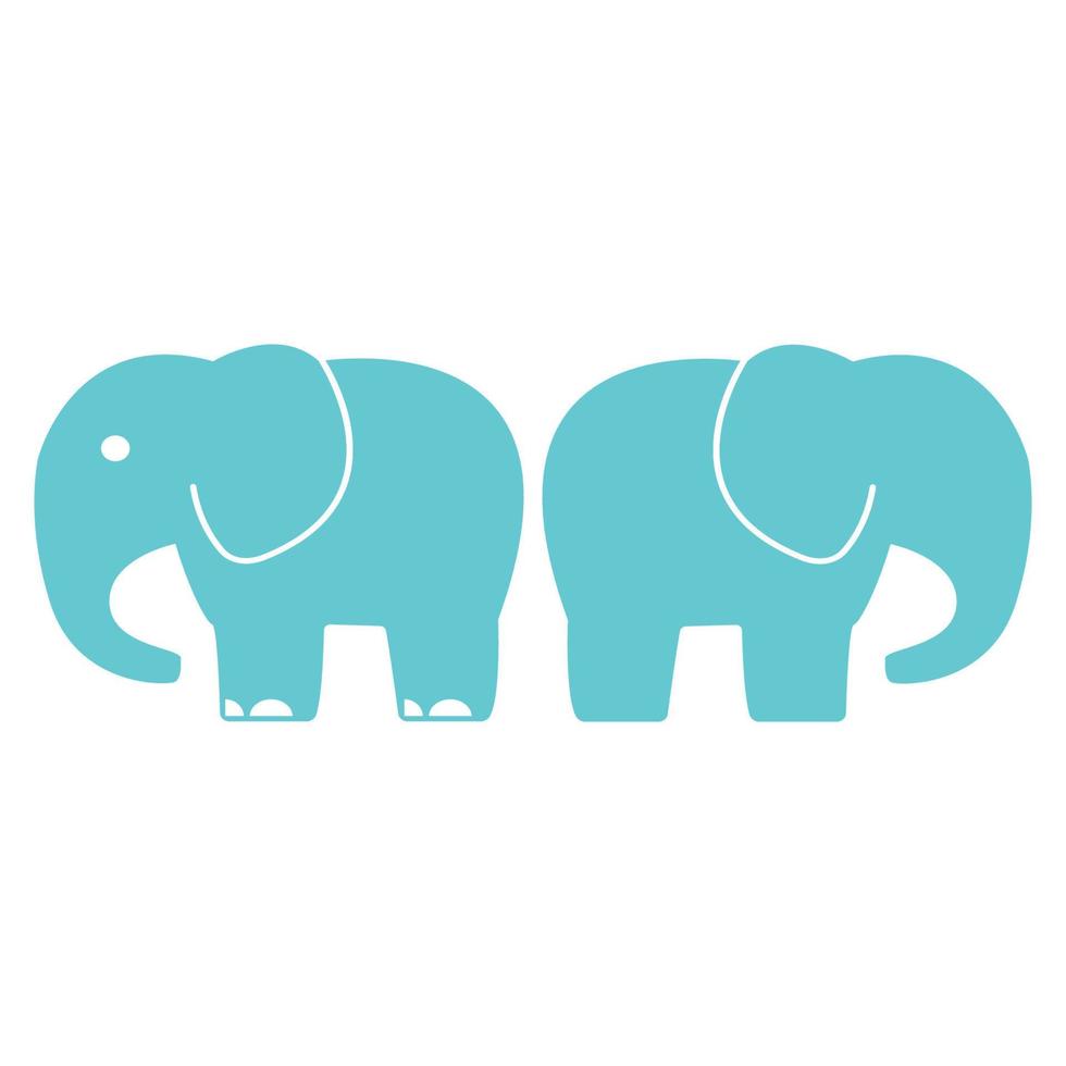 elefant ikon ilustration vektor