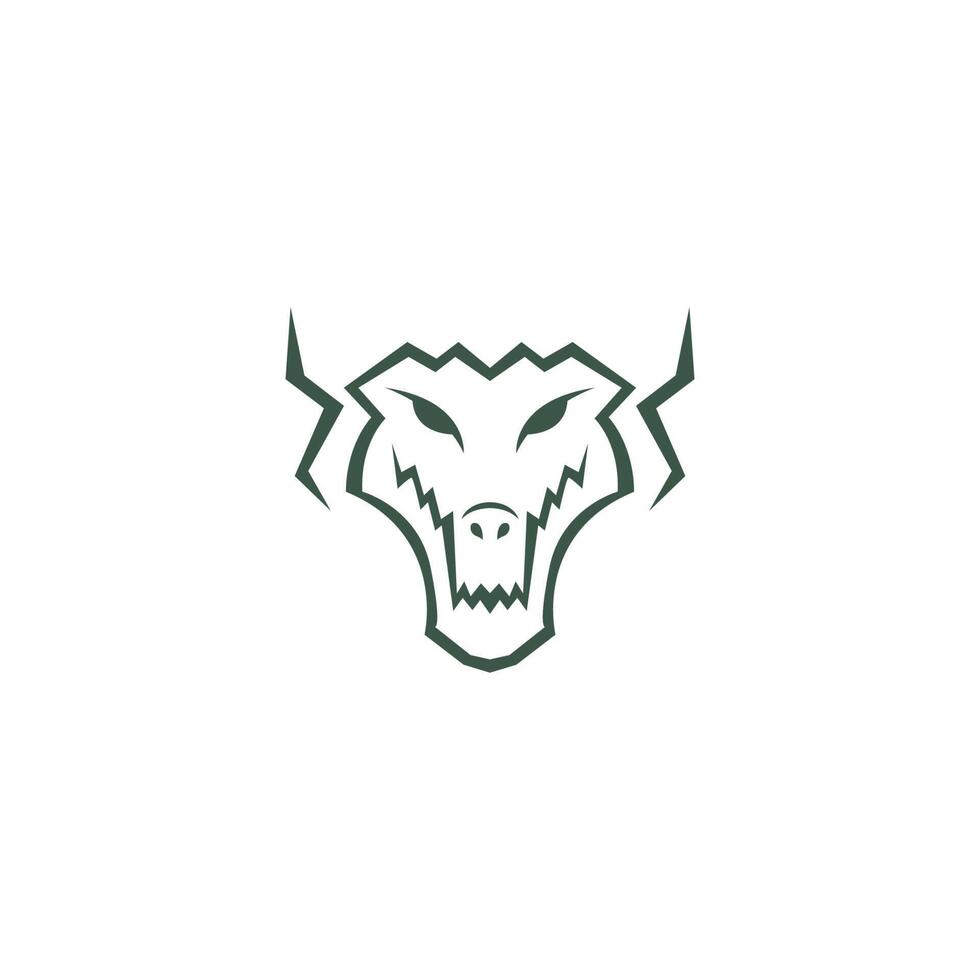 Krokodil-Symbol-Logo-Design-Illustration vektor