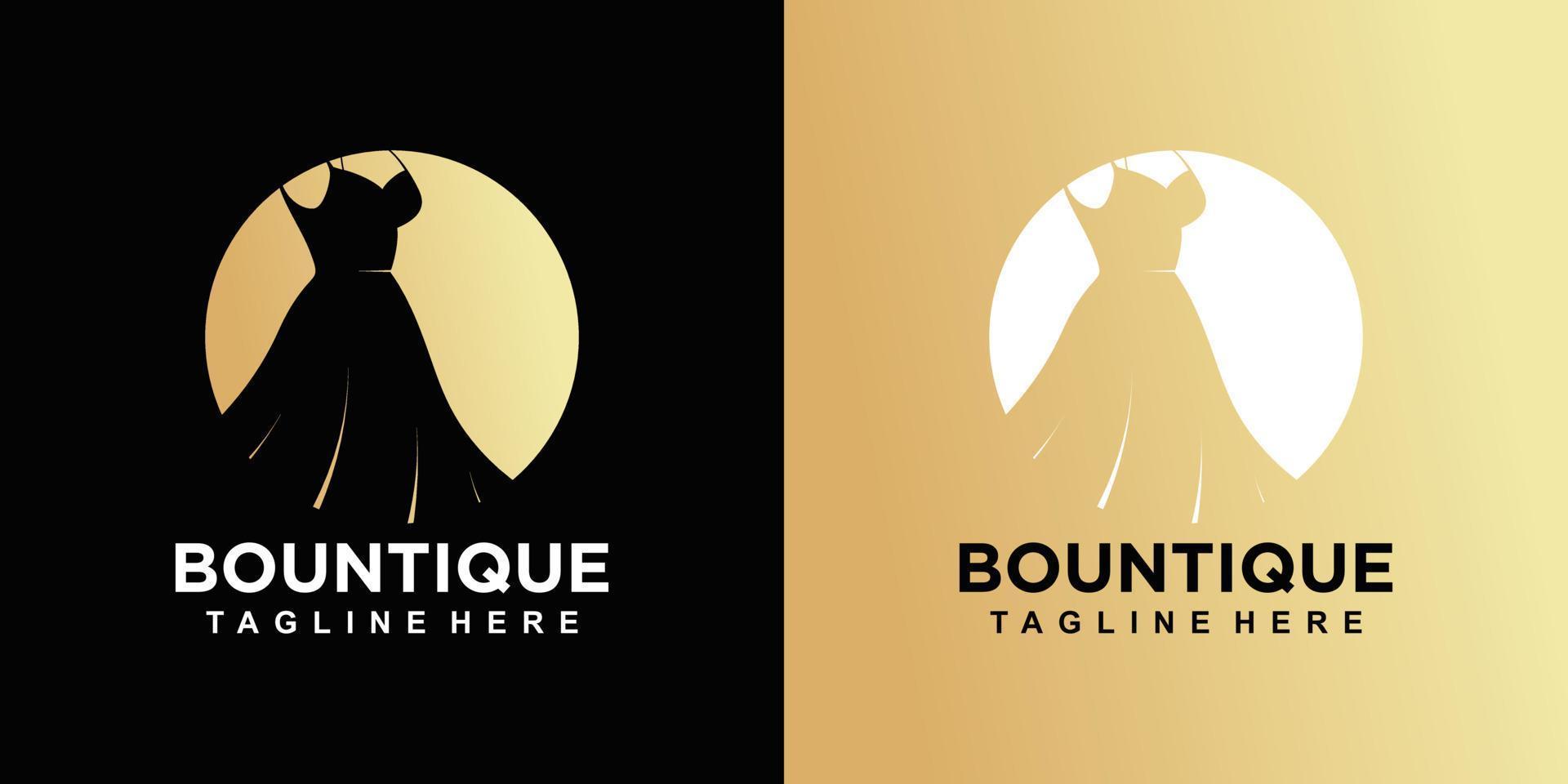 Bountique-Logo-Design-Vektor mit kreativem, einzigartigem Konzept-Premium-Vektor vektor