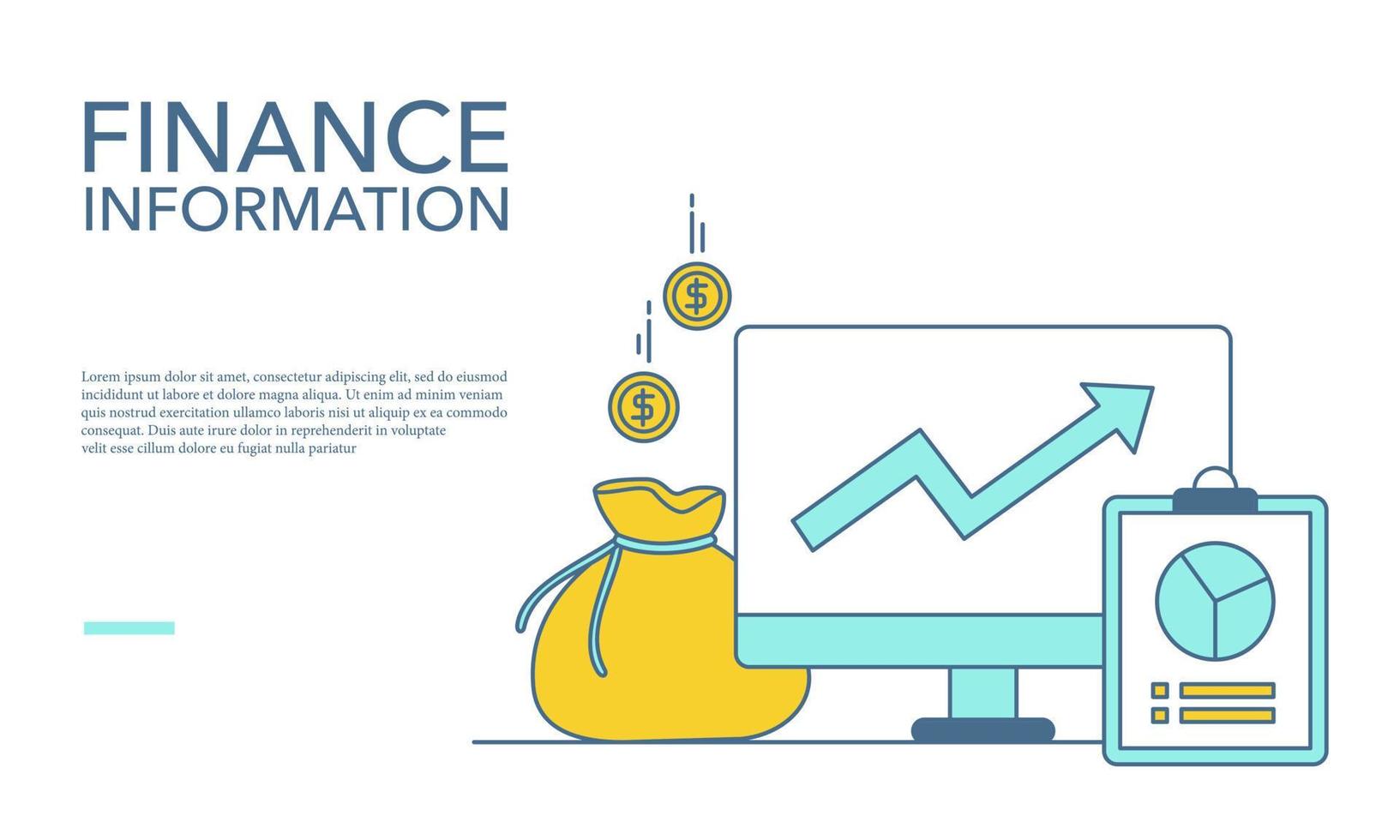 platt vektor illustration av finansiell bakgrund. lämplig för design element av företag och företag presentation.