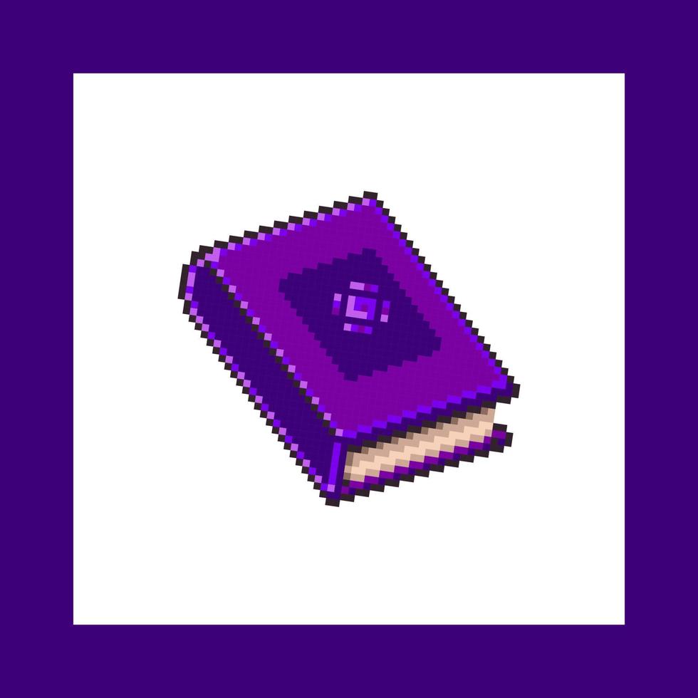 ilustration vektor pixel konst färdighetsbok mörk element