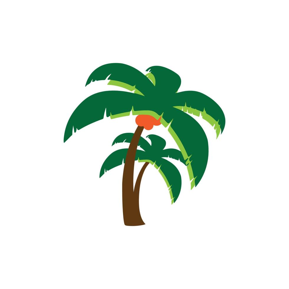 kokos träd illustration vektor design.