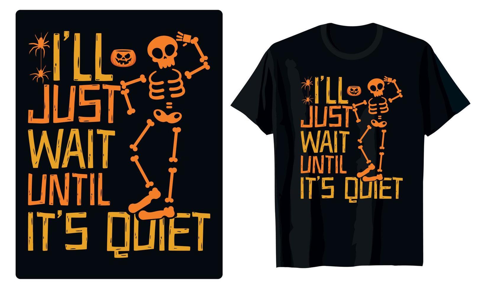 bäst halloween design för t-shirts, gåva kort, banderoller, vektorer, affischer, skriva ut, etc vektor