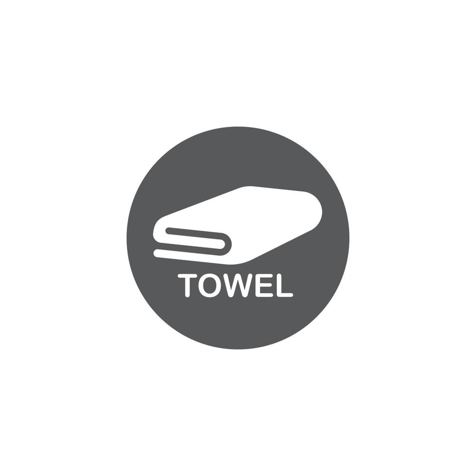 Handtuch Symbol Vektor Illustration Designvorlage
