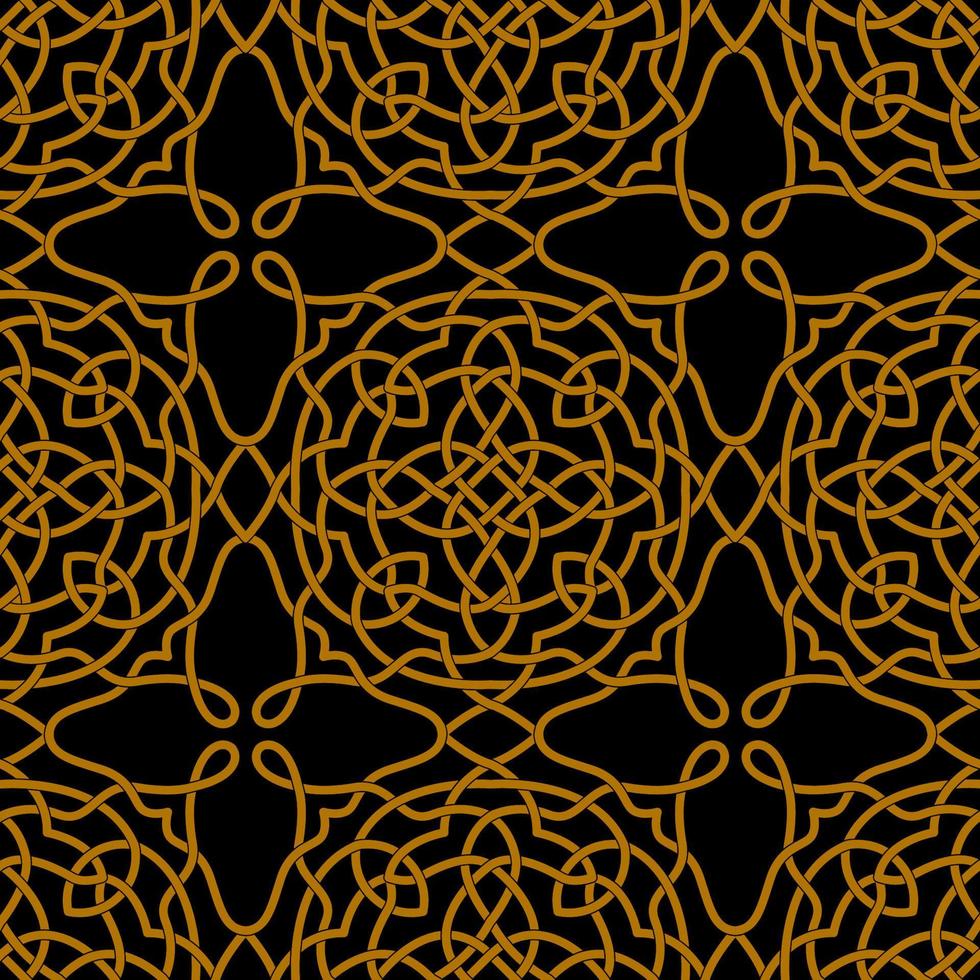 keltischer Knoten inspirierte nahtlosen Musterhintergrund vektor