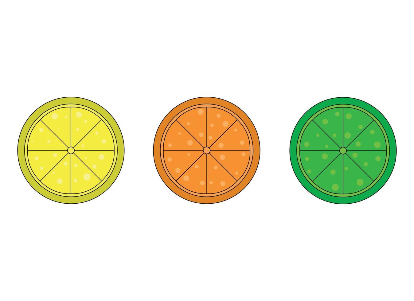 citrus- design illustration isolerat på vit bakgrund vektor