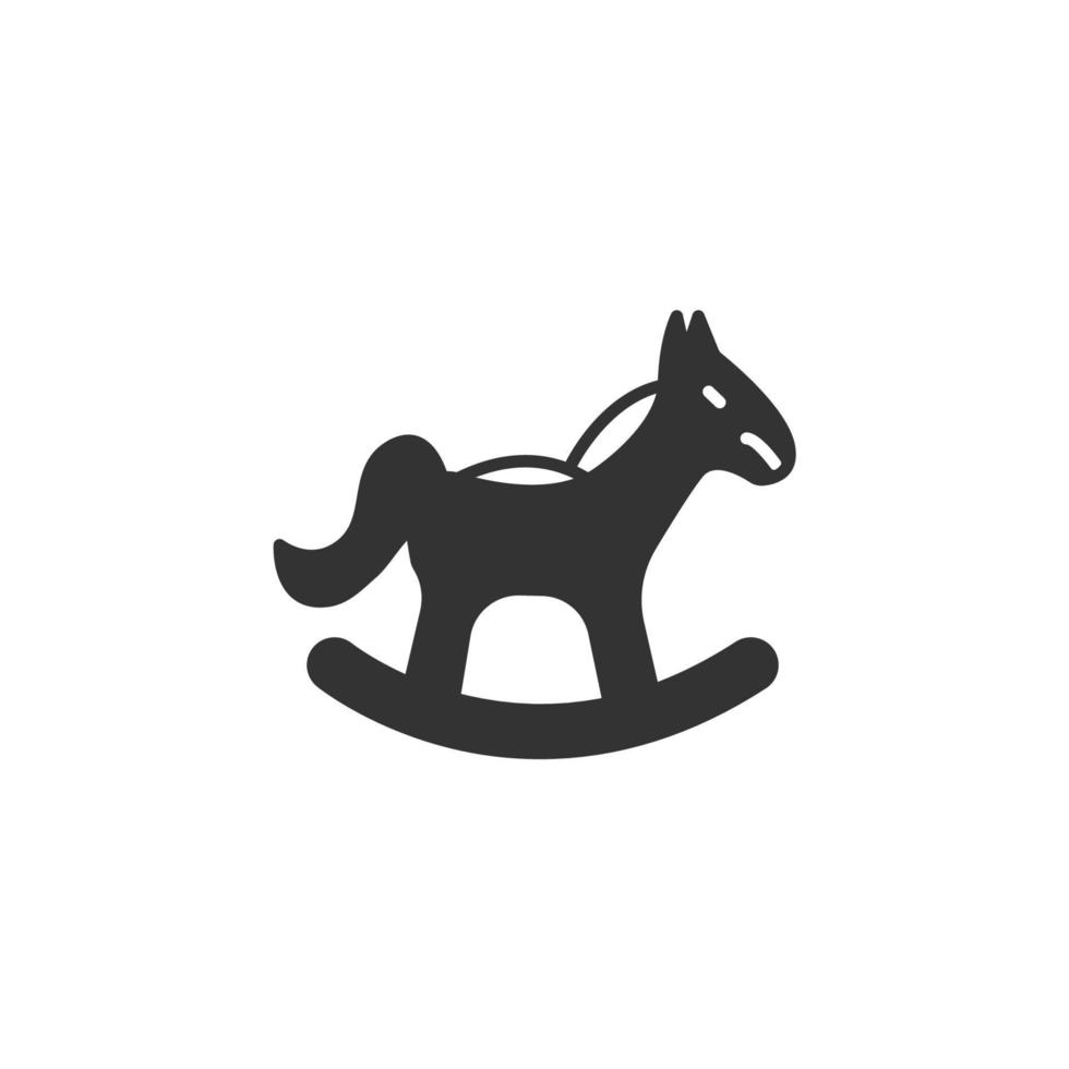 Pferdespielzeugikonen symbolen Vektorelemente für infographic Netz vektor