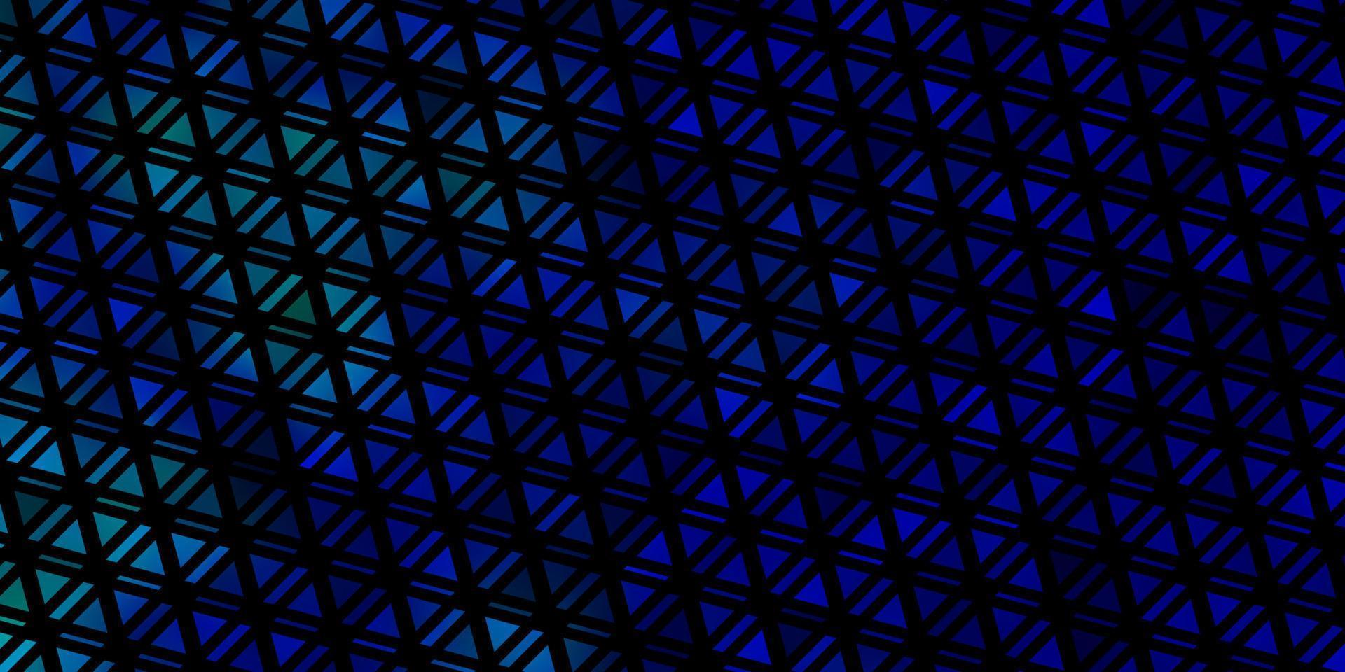 ljusblå vektormall med kristaller, trianglar. vektor