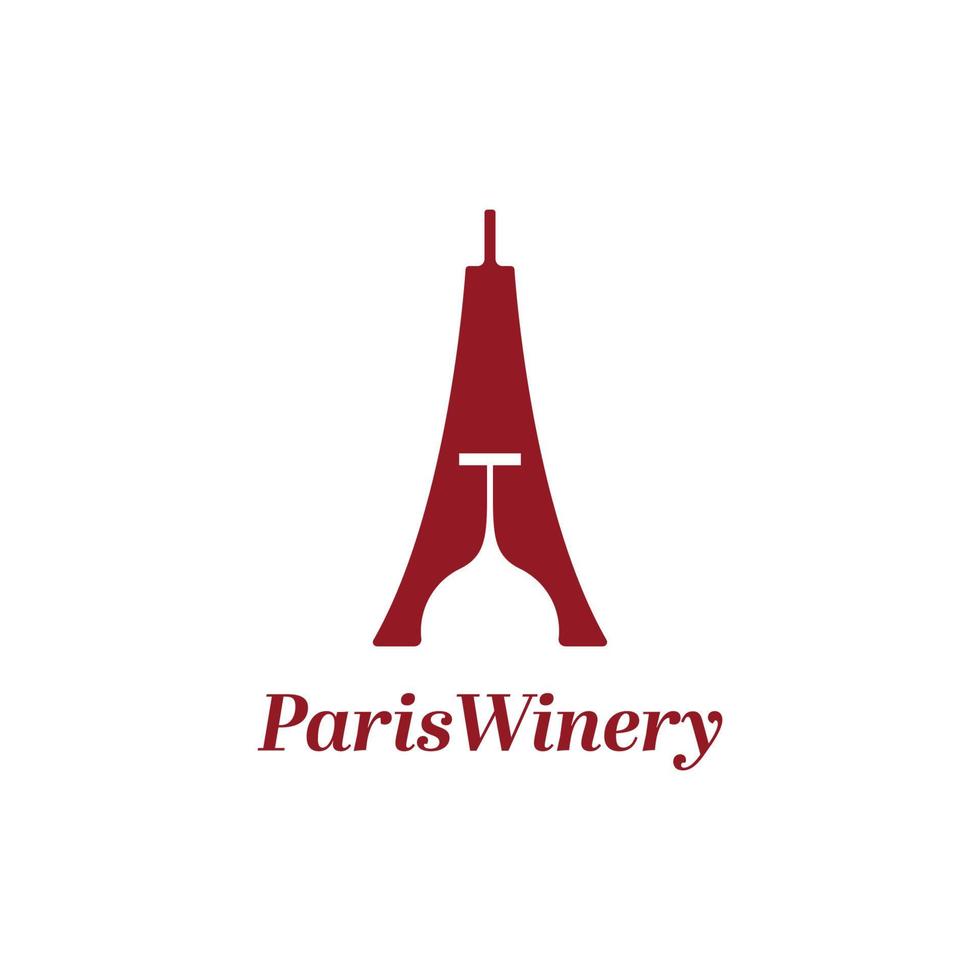 Pariser Weingut-Logo vektor