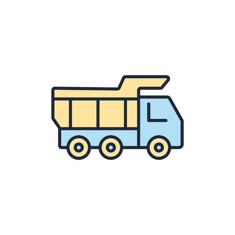 lastbil ikoner symbol vektor element för infographic webb