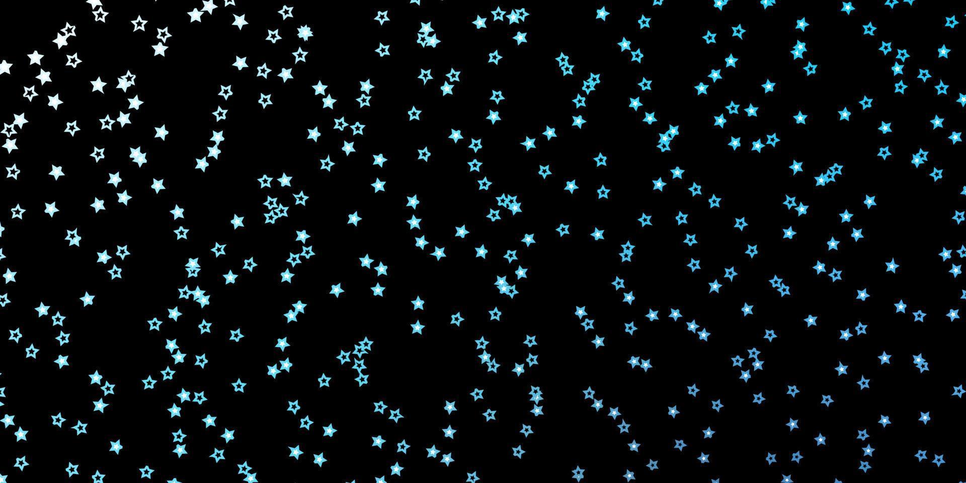 mörkblå vektormönster med abstrakta stjärnor. vektor