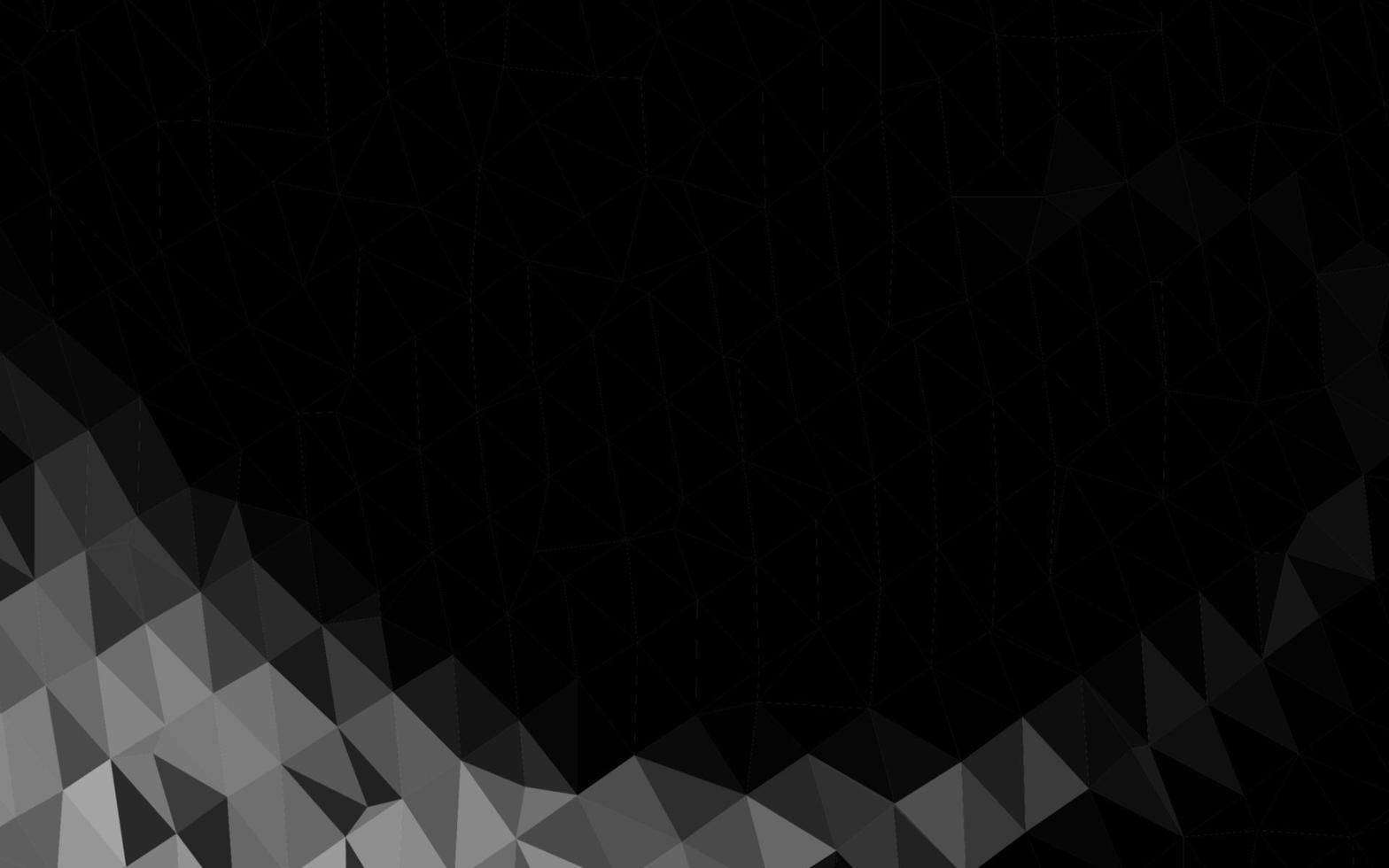 mörkt silver, grå vektor abstrakt polygonal textur.