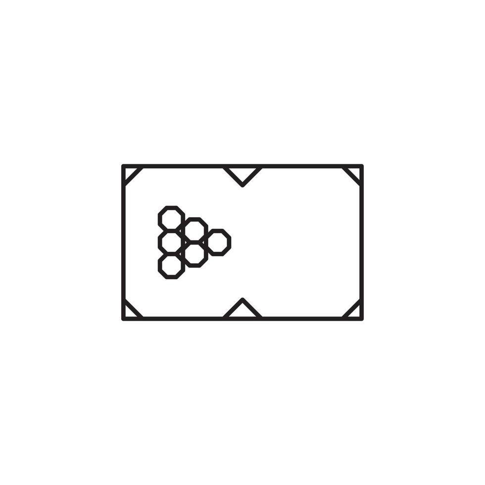 Billard-Vektor für Website-Symbol-Icon-Präsentation vektor