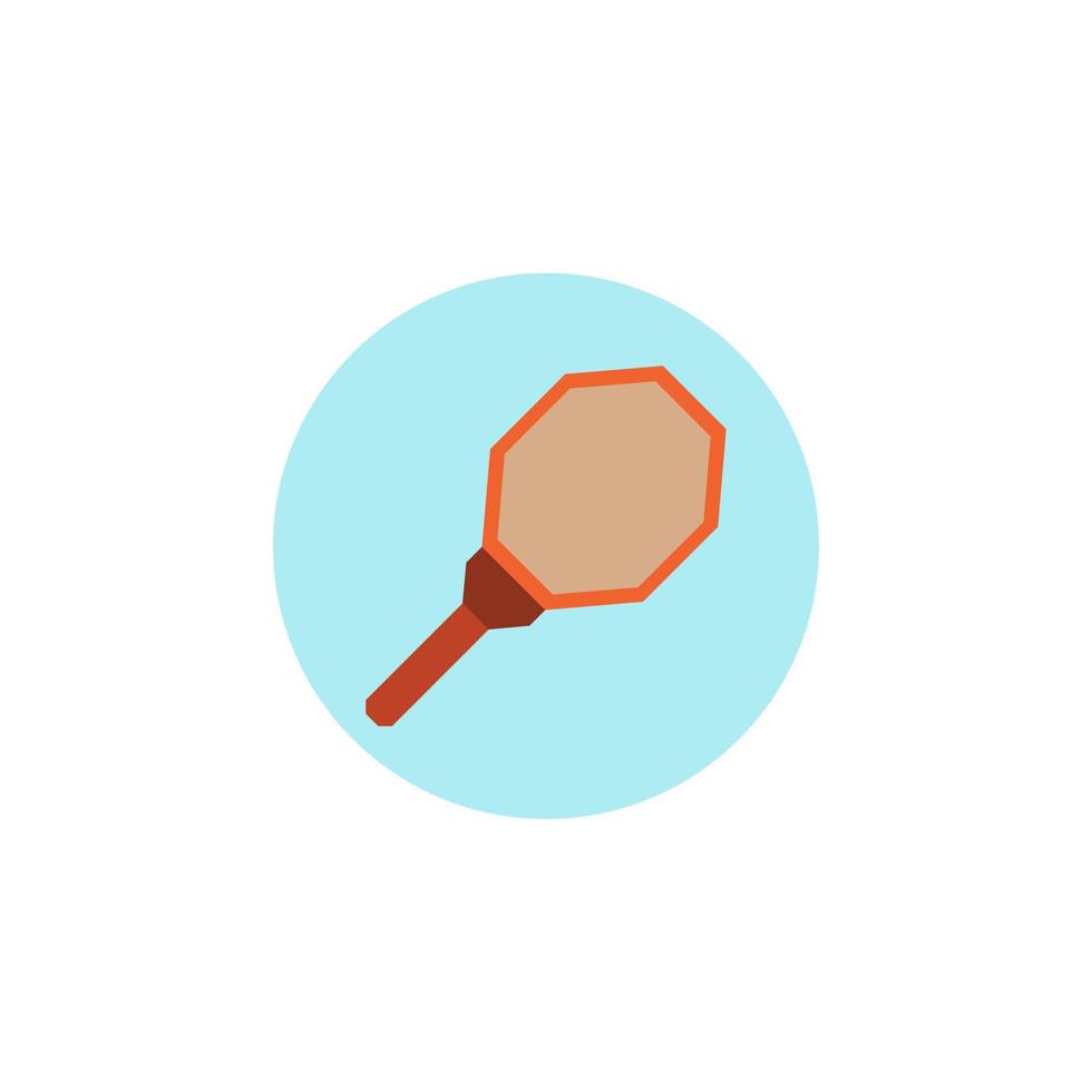 Badminton-Schlägervektor für Website-Symbol-Icon-Präsentation vektor