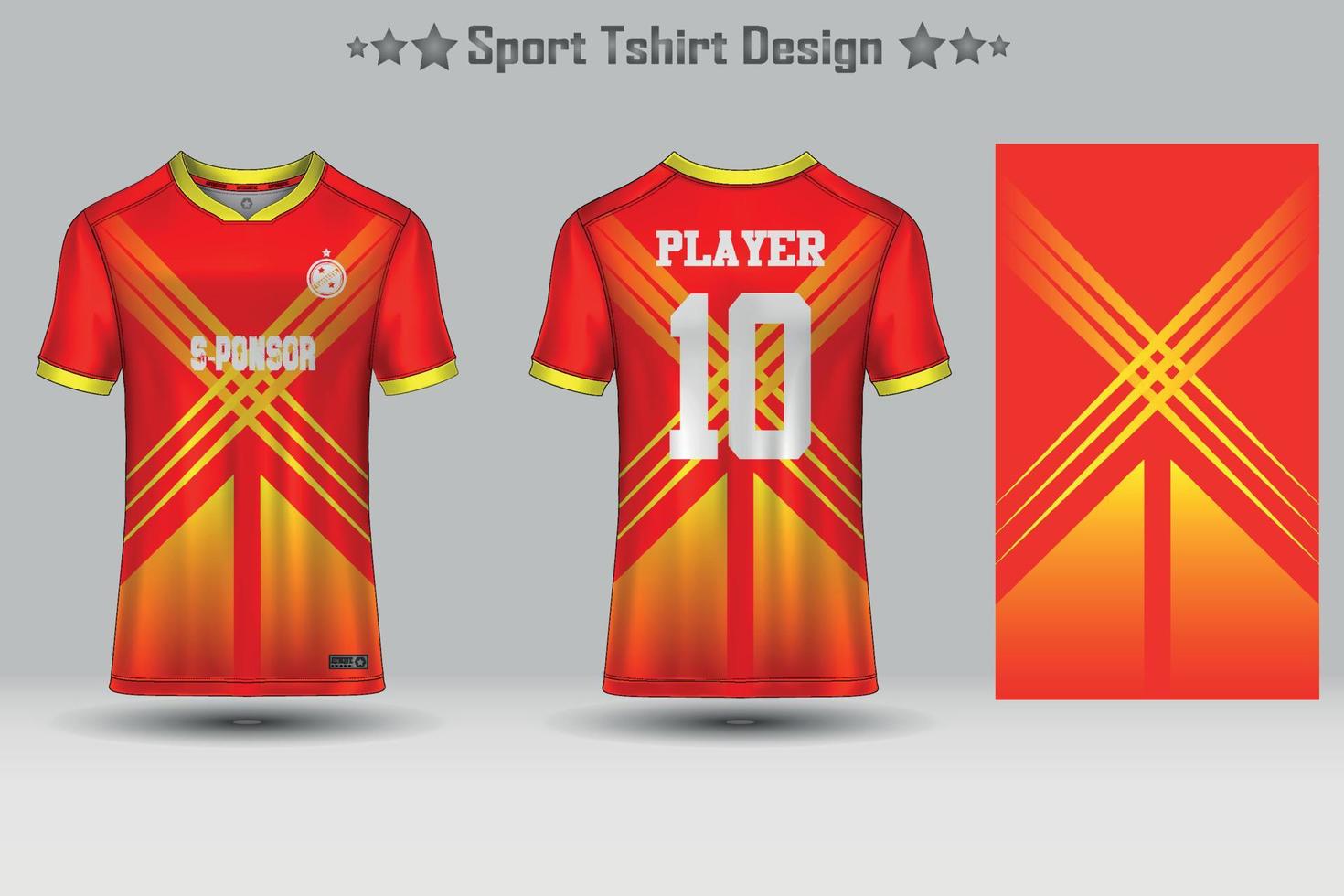 fotboll sport jersey attrapp abstrakt geometrisk mönster t-shirt design vektor