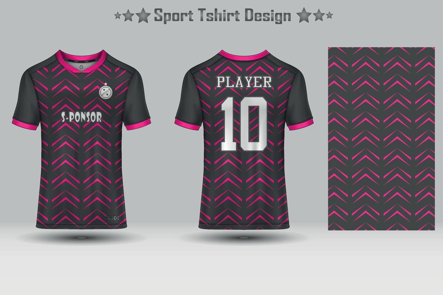 fotboll sport jersey attrapp abstrakt geometrisk mönster t-shirt design vektor