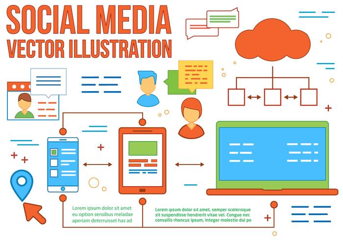 Kostenlose Social Media Vector