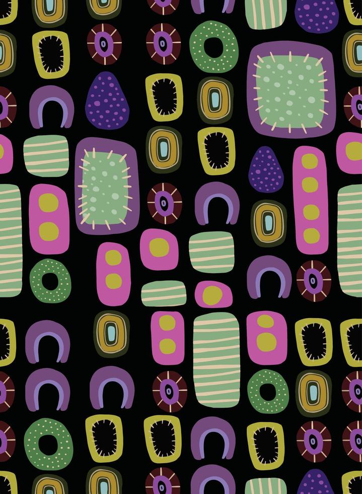 skinande lila glas plattor mosaik, sömlös mönster. vektor illustration