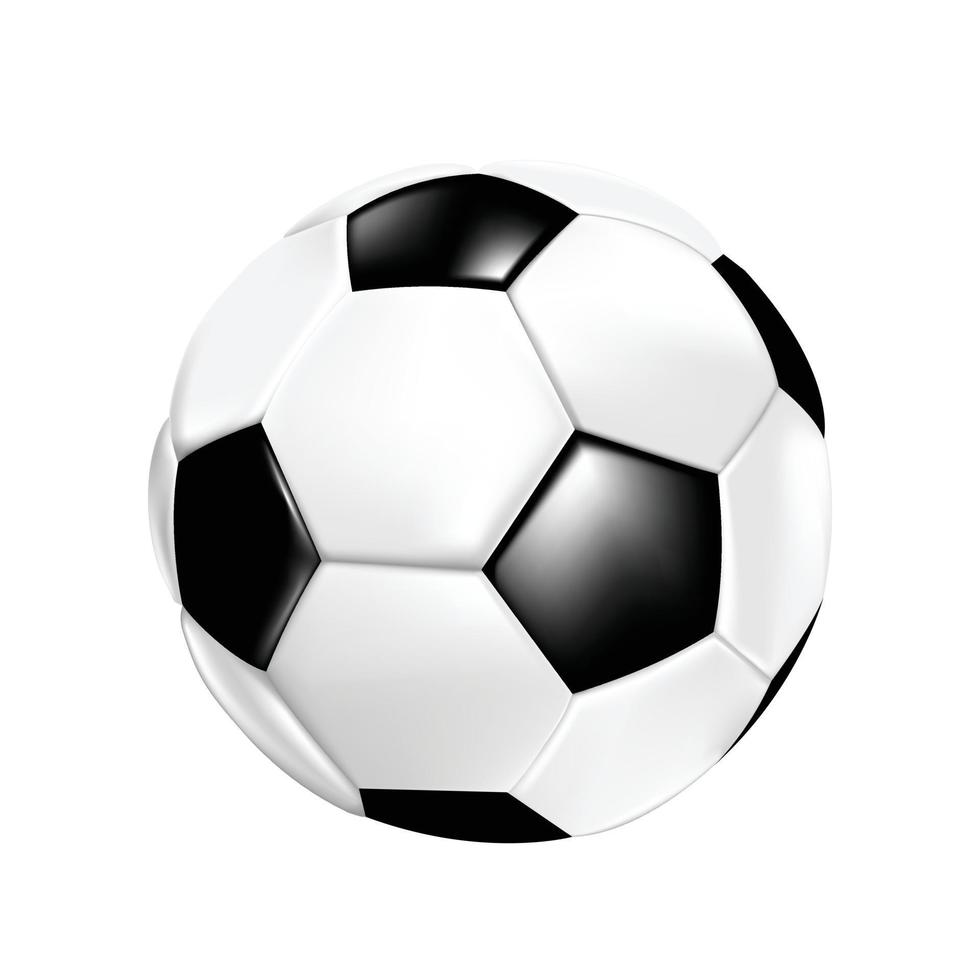 fotboll boll på de vit bakgrund vektor illustration