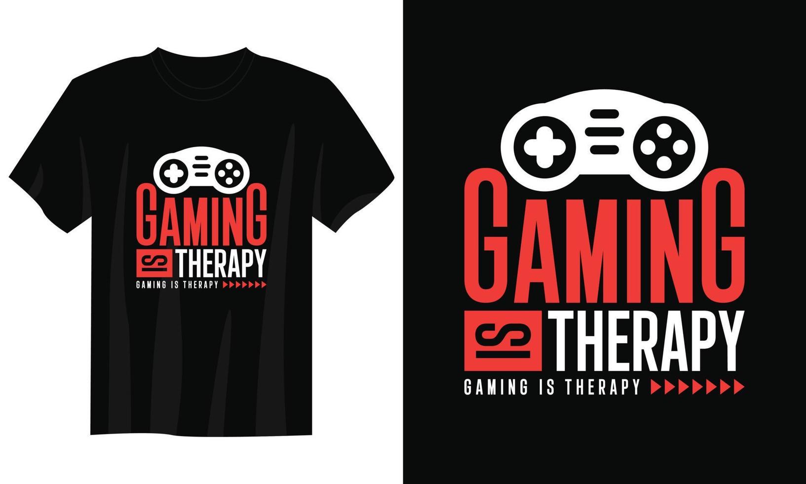 gaming är terapi gaming t-shirt design, gaming gamer t-shirt design, årgång gaming t-shirt design, typografi gaming t-shirt design, retro gaming gamer t-shirt design vektor