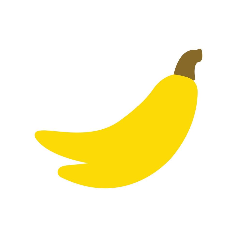 Illustration eines Bananenblattes in Vektorform mit flachem Design. vektor
