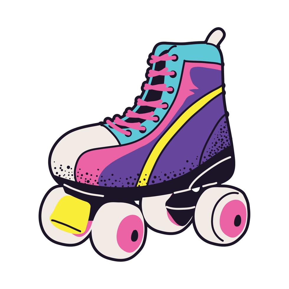 90er-Skate-Retro vektor