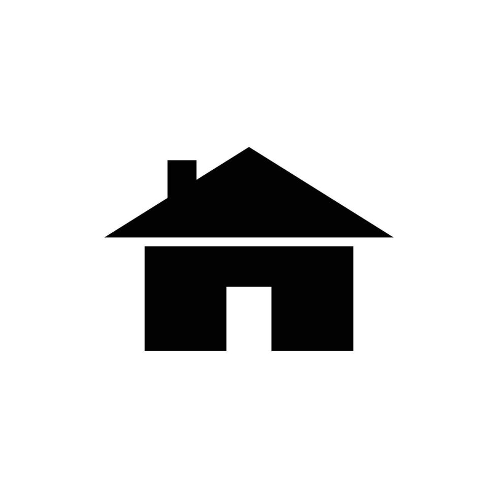 Haus-flaches Design-Symbol auf weißem Hintergrund vektor