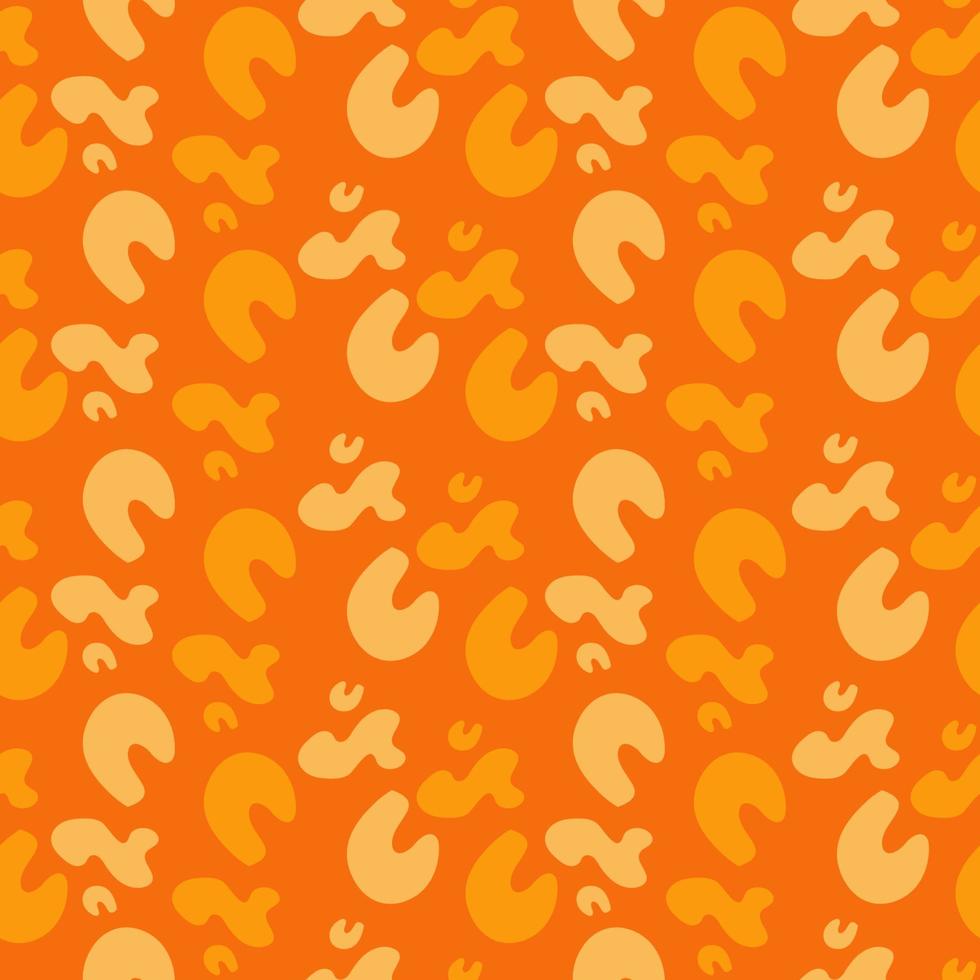 abstrakt former sömlös vektor mönster i orange färger
