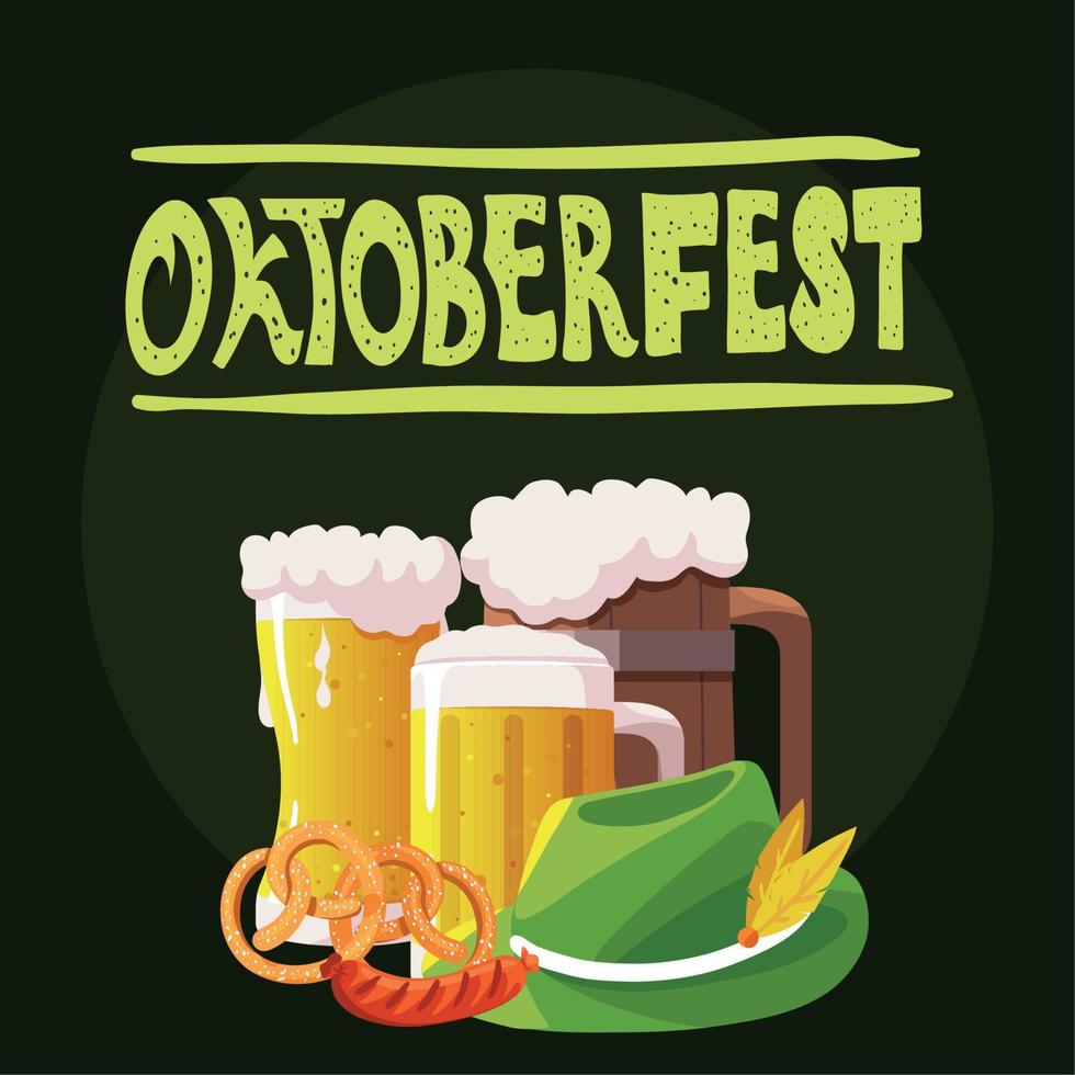 Oktoberfest-Poster-Design vektor