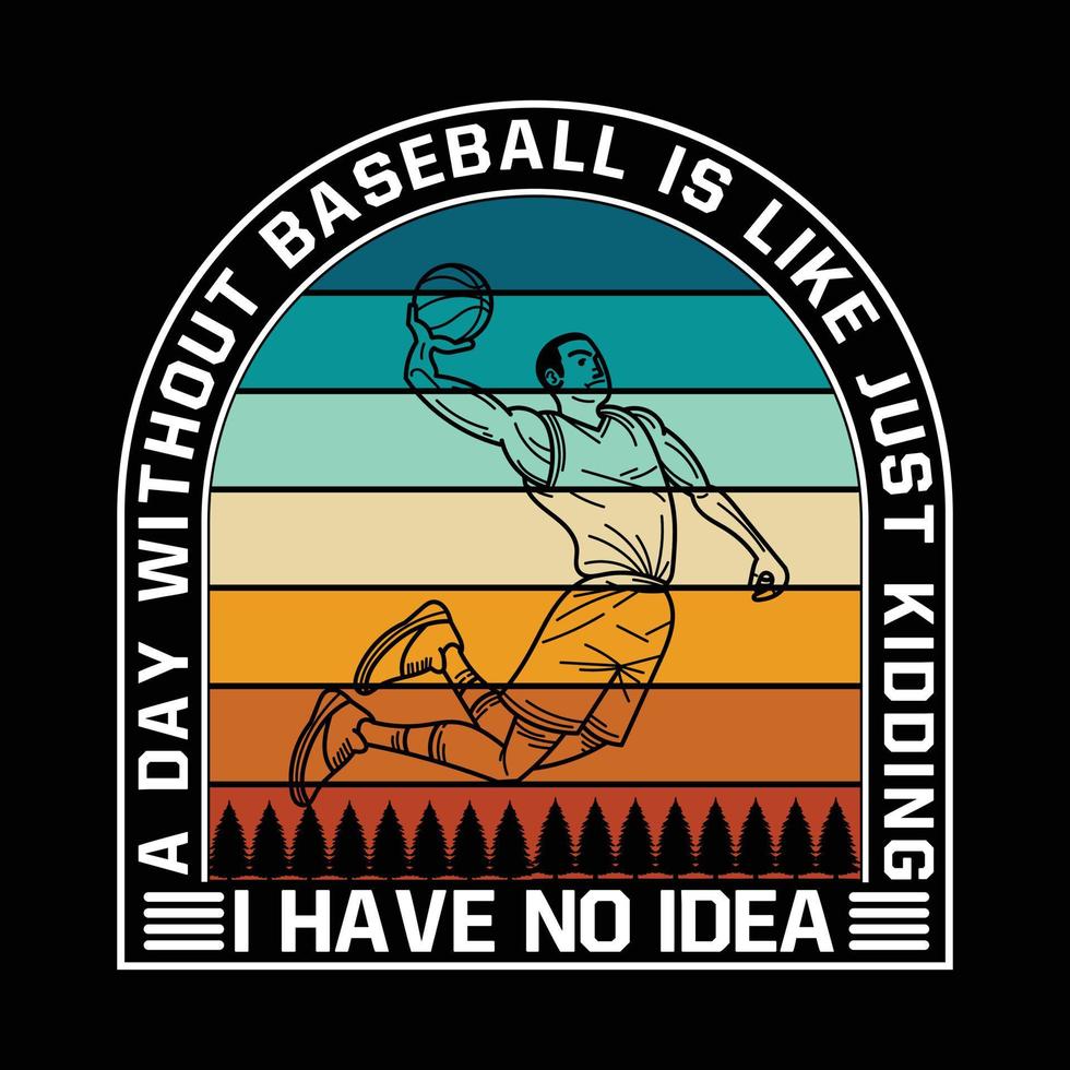 Baseball-T-Shirt-Design vektor