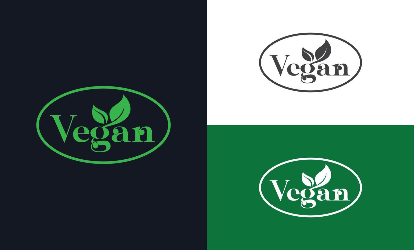 Veganes Logo kostenloser Download vektor
