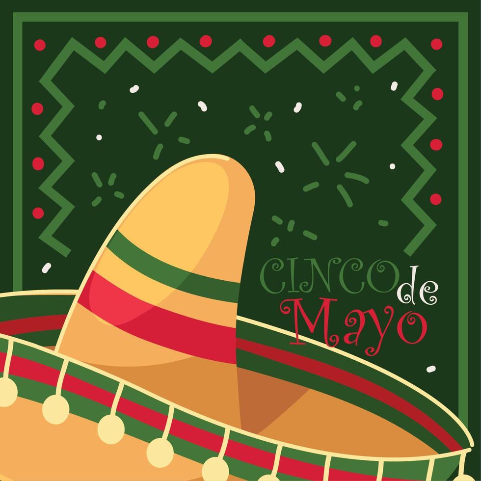 cinco de mayo-festivalen vektor