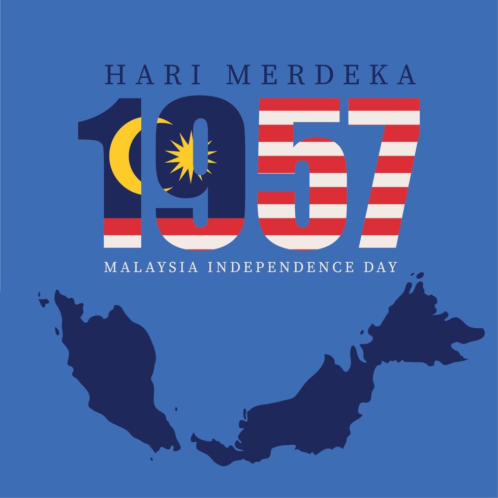 Unabhängigkeitstag Malaysias vektor