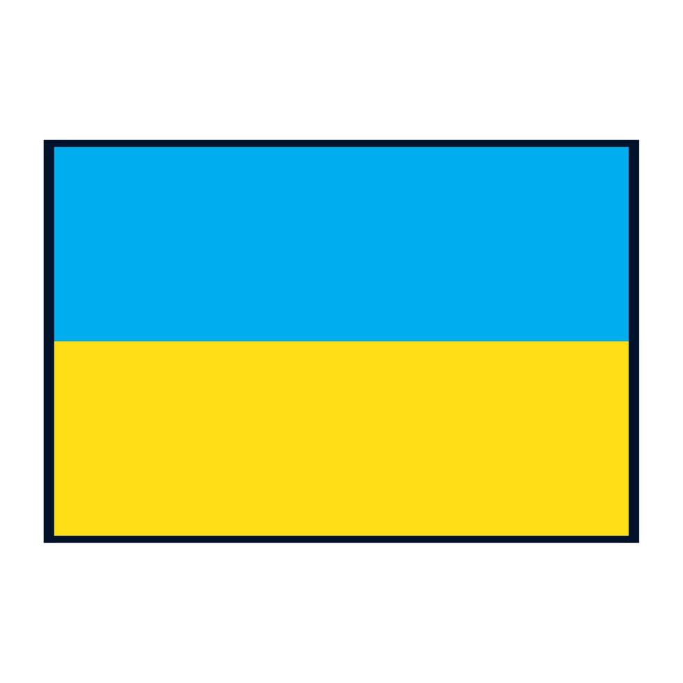 Ukrainas flagga vektor