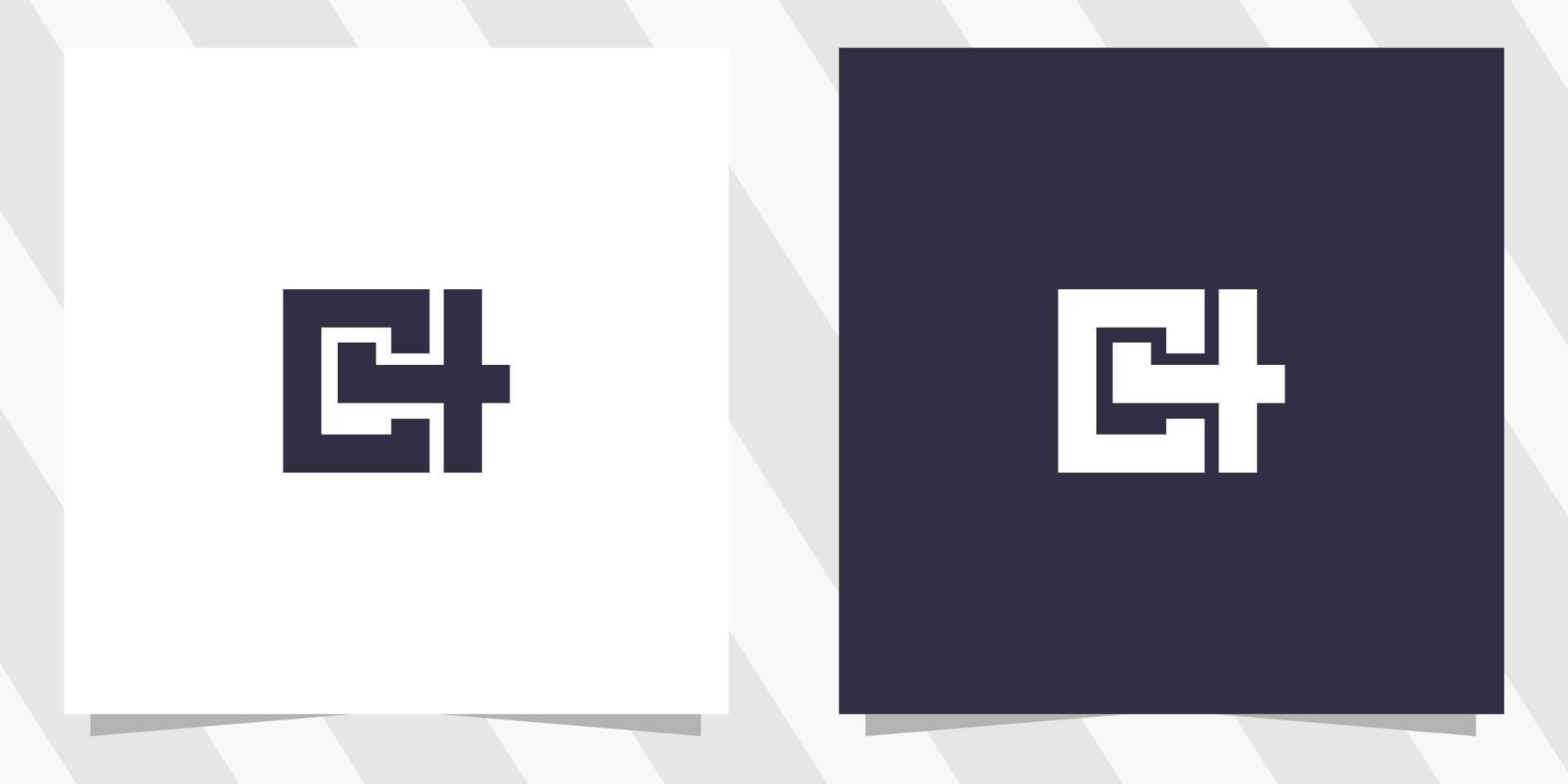 Buchstabe c4-Logo-Design-Vorlage vektor
