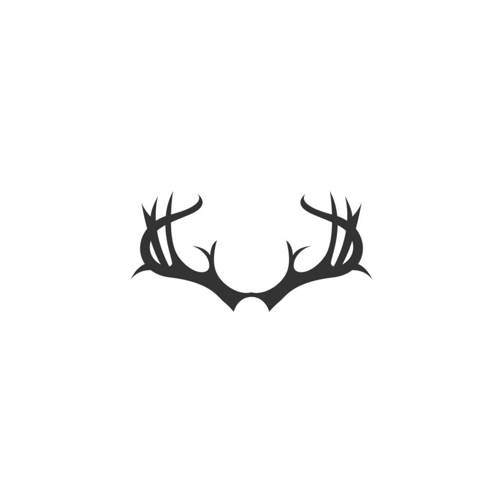 Geweih-Symbol-Logo-Design vektor