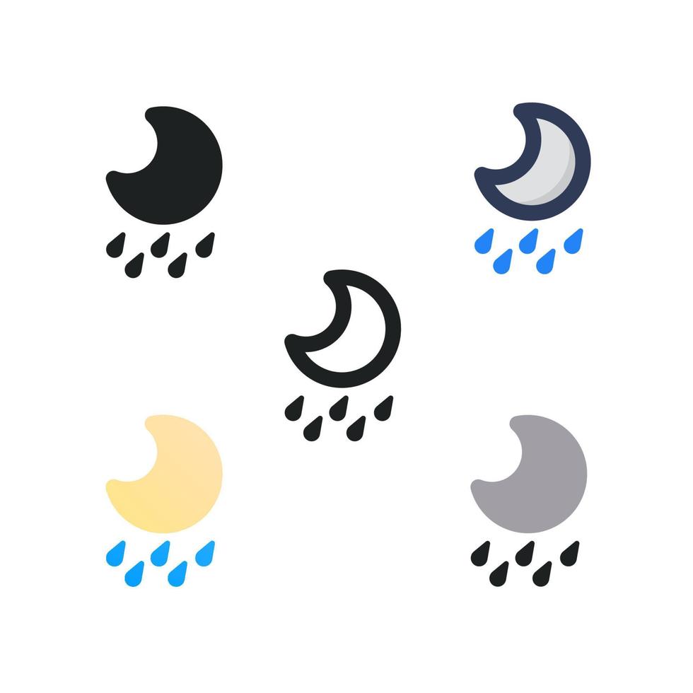 regnperioden ikon vektor
