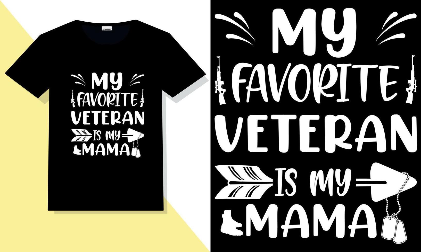 typografisches svg-t-shirt des amerikanischen veteranen vektor