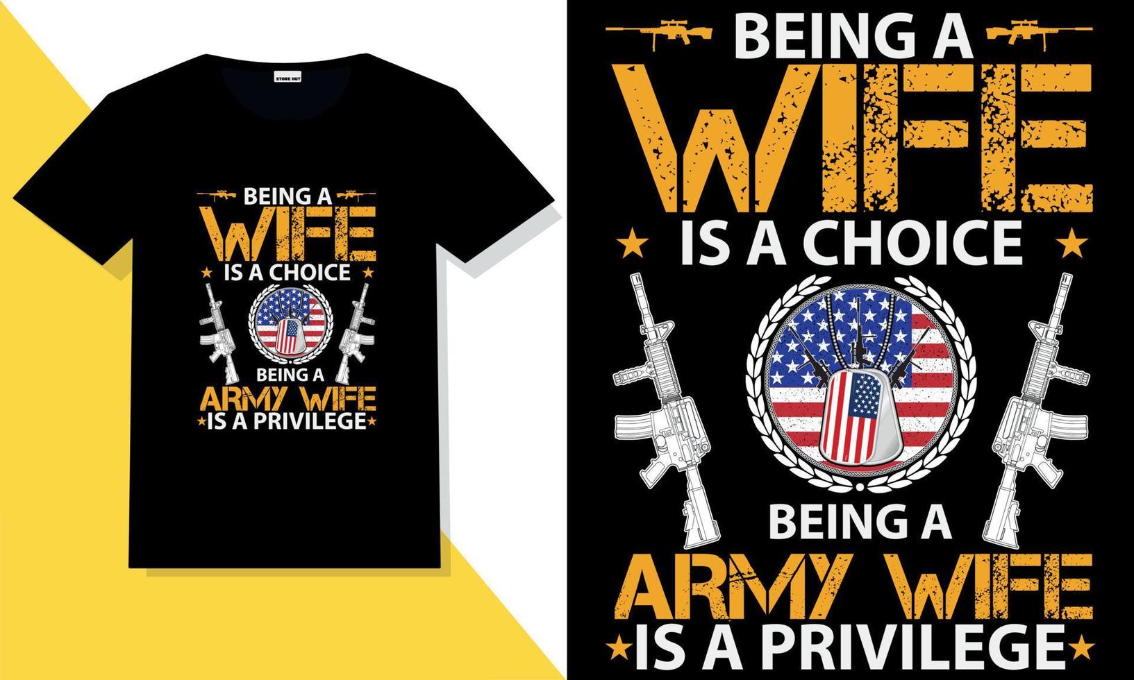 Us-Armee-T-Shirt-Design vektor