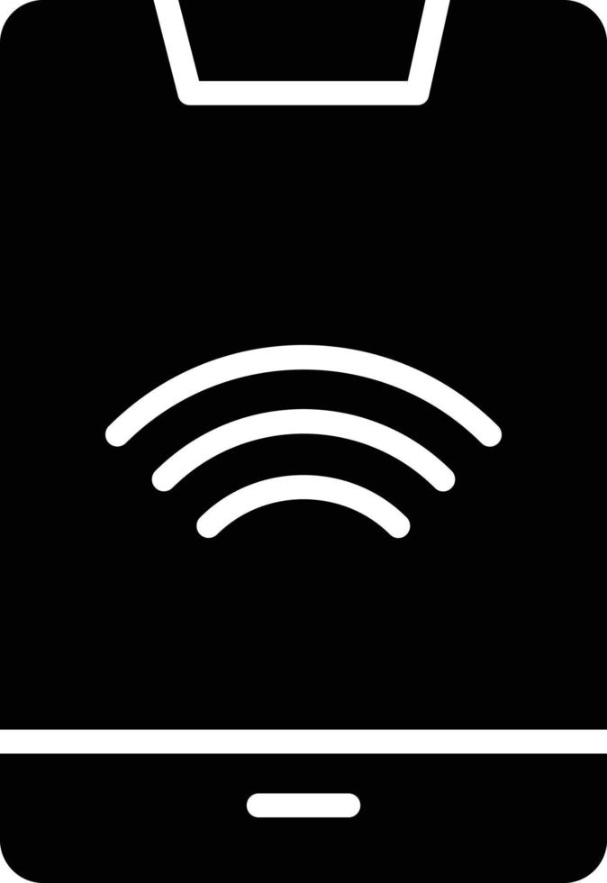 Symbol für Smartphone-Glyphe vektor