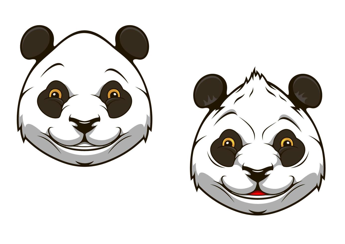 lustiges chinesisches pandabärenmaskottchen vektor