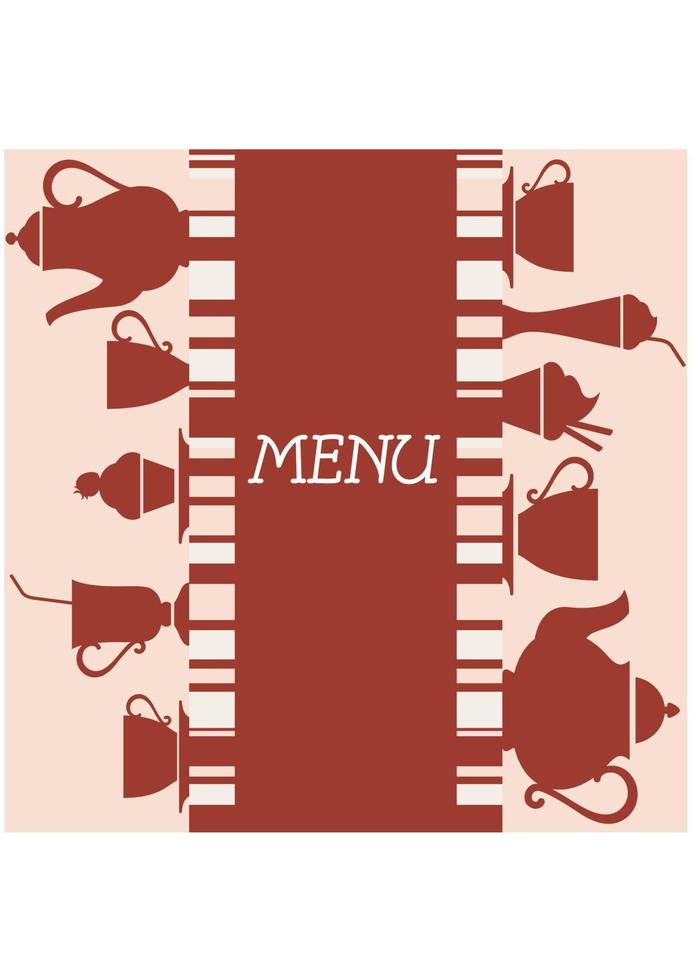 Café-Menü-Design vektor