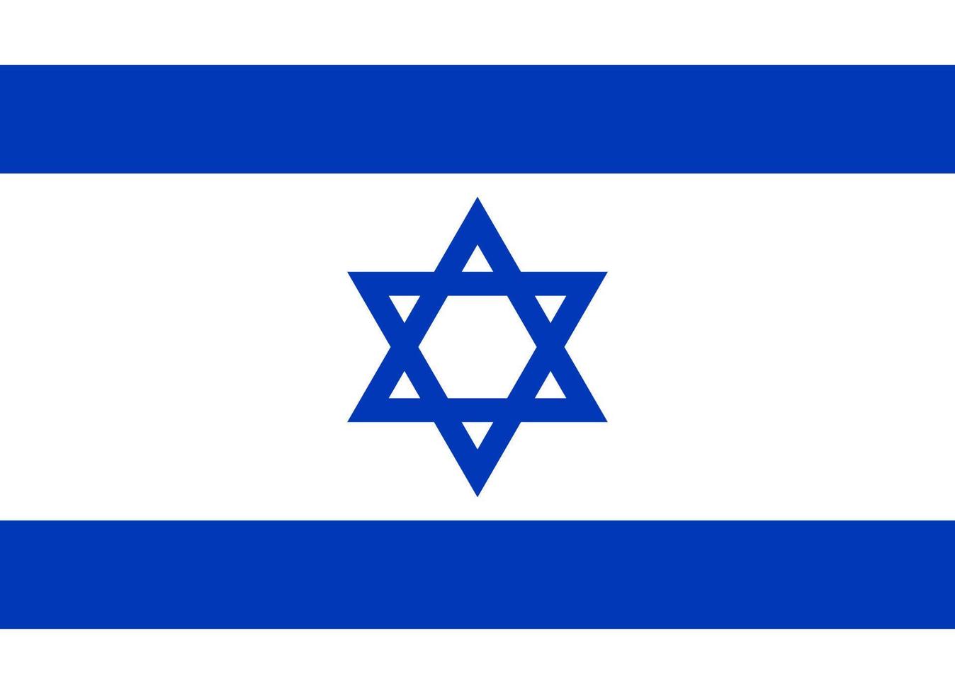 israel landesflagge, nationalbanner. Ländersymbole. Vektor-Illustration vektor