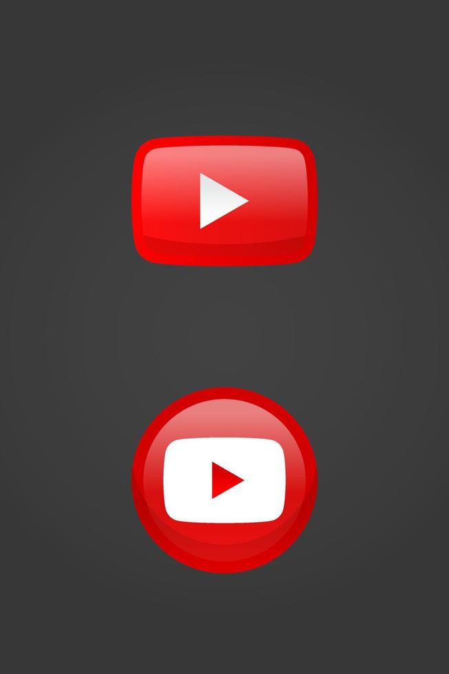 Youtube logotyp ikon vektor