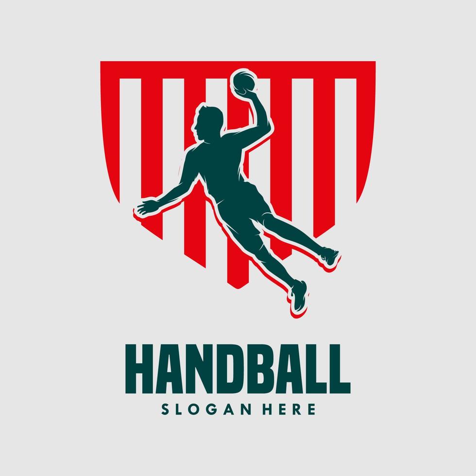 Handball-Vektor-Illustration-Design-Vorlage vektor