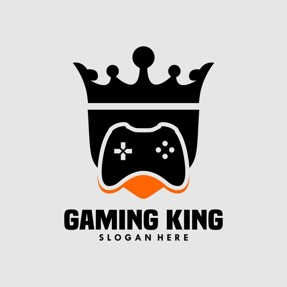 spel kung logotyp ikon design vektor
