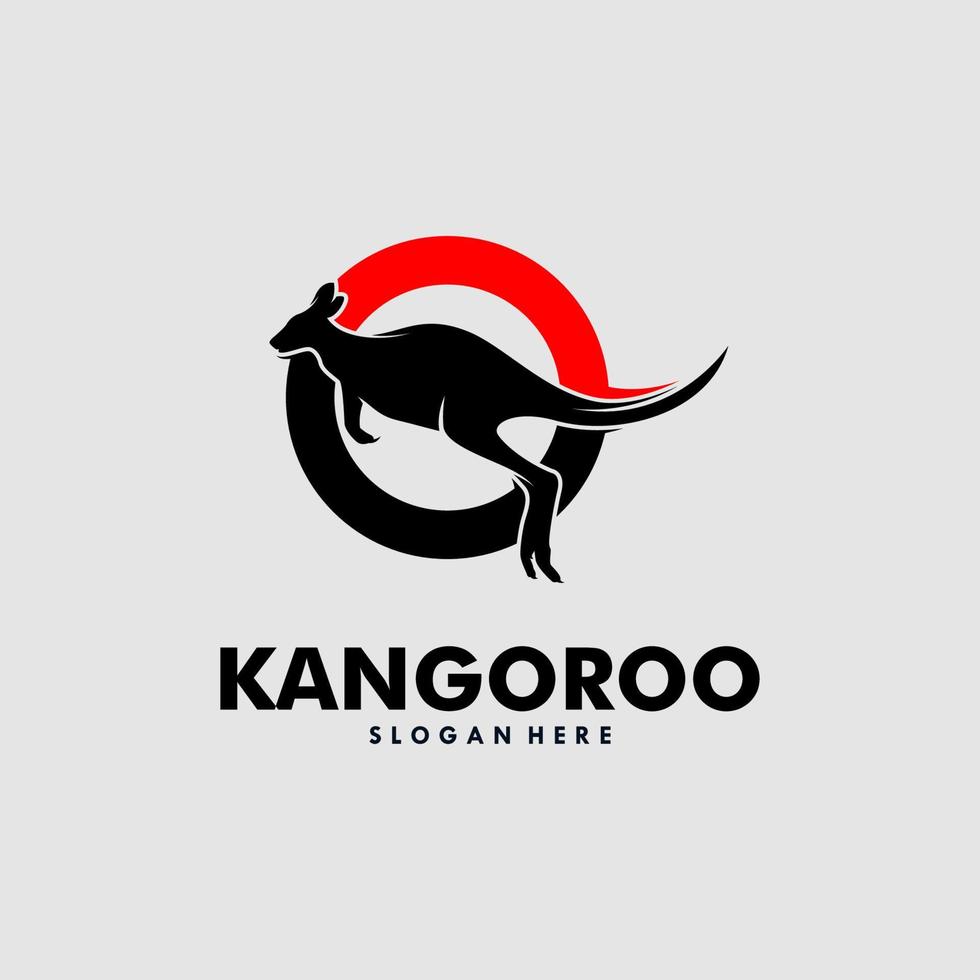 Känguru-Logo, Designvorlage für Symbolvektoren vektor